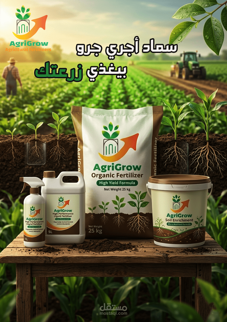 لوجو لشركة أسمدة ومبيدات زراعية