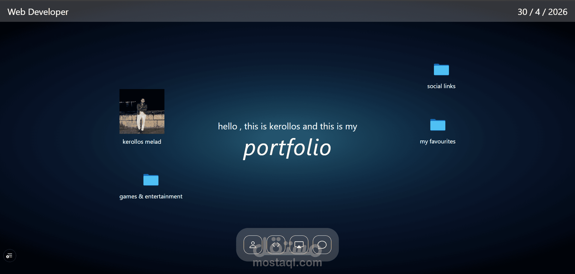 macbook style portfolio