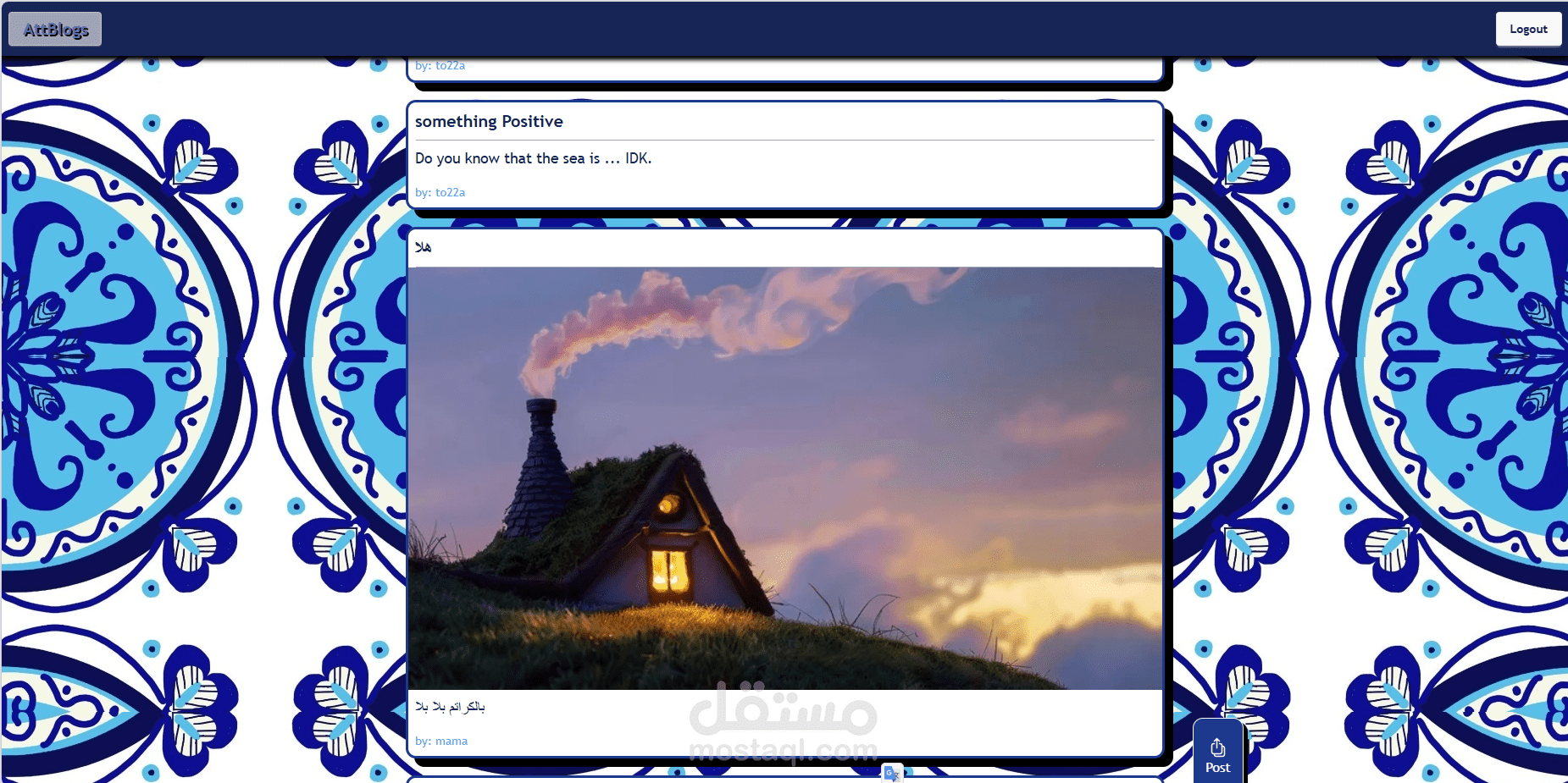 Blog website