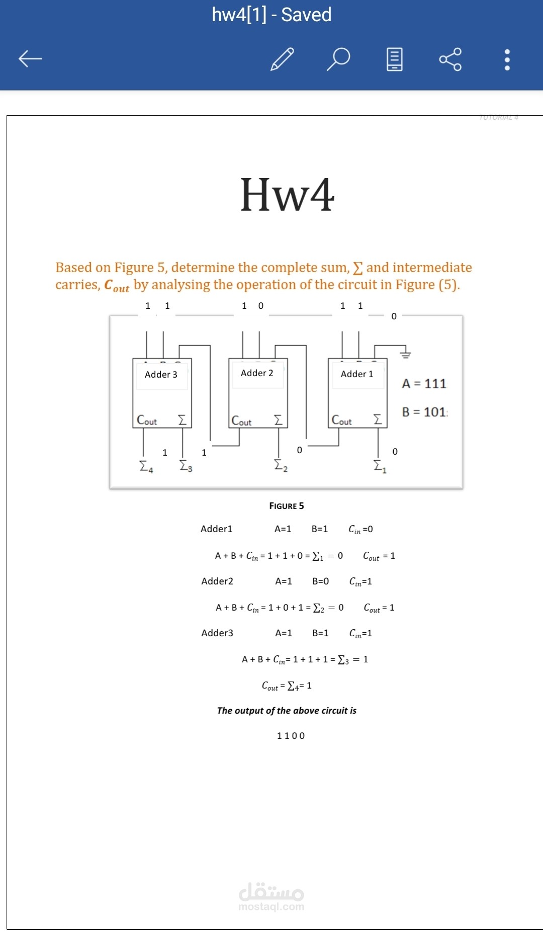 بعض الاعمال على برنامج word