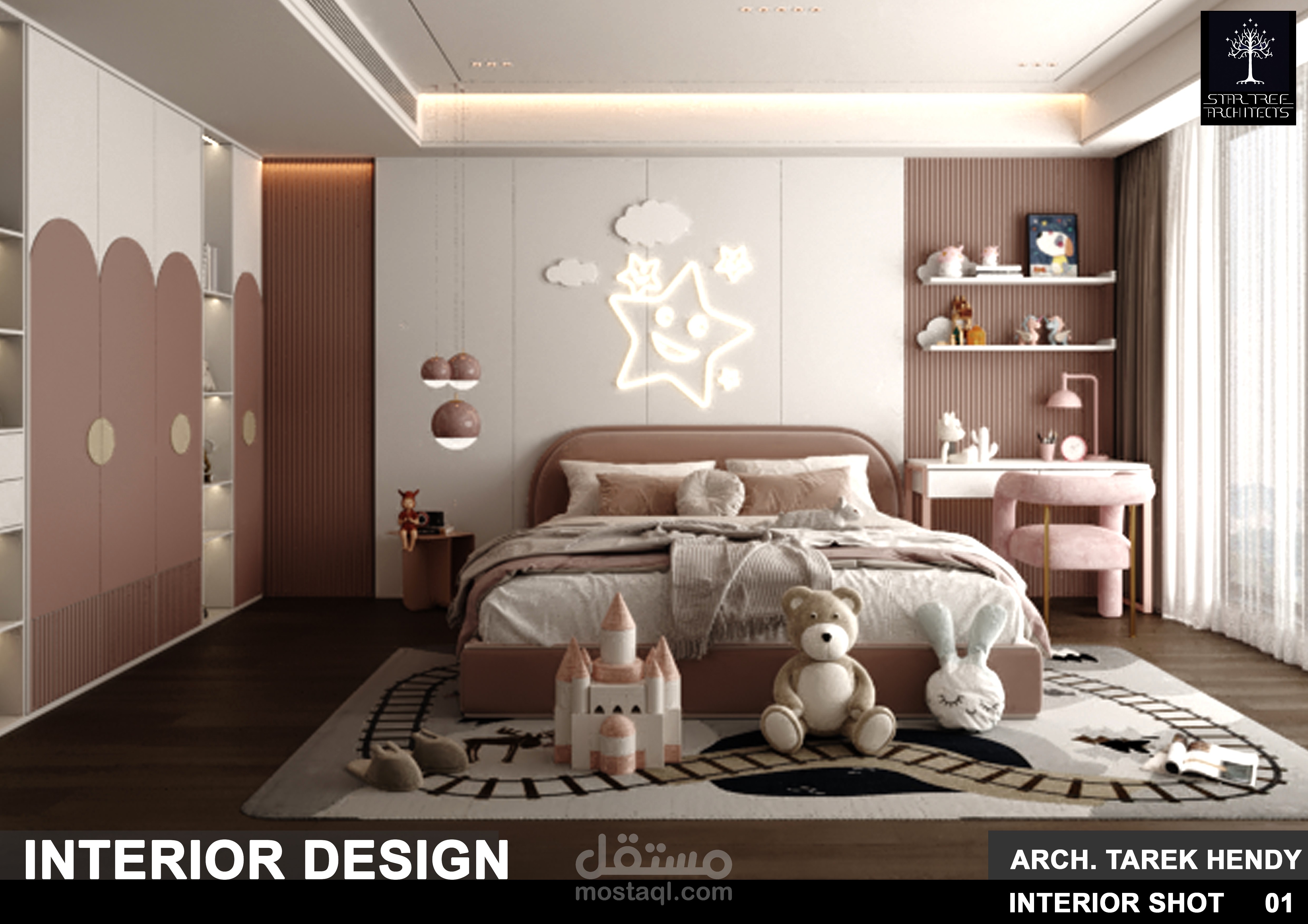 INTERIOR DESIGN FOR MASTER BEDROOM +KIDS ROOM