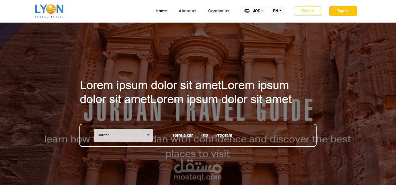 نظام تأجير سيارات سياحية وخدمات نقل/رحلات يعمل بهندسة Multi-Tenant