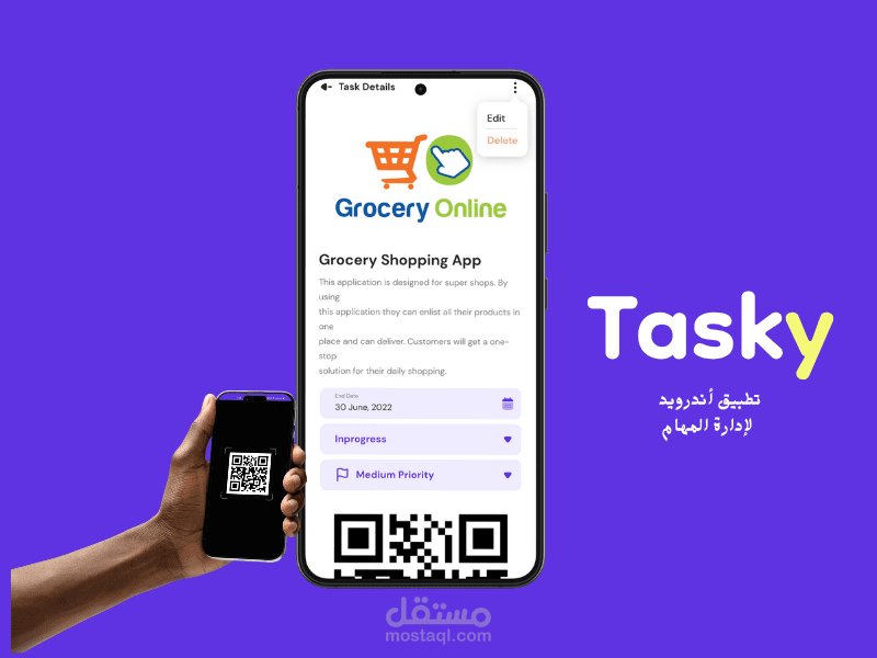 Tasky -  انشاء تطبيق أندرويد لإدارة المهام