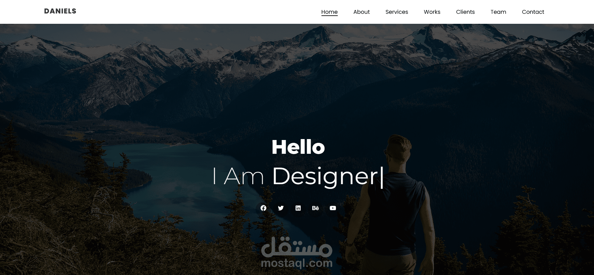 تصميم بورتفوليو احترافي ومتجاوب باستخدامBootstrap وHTML وCSS