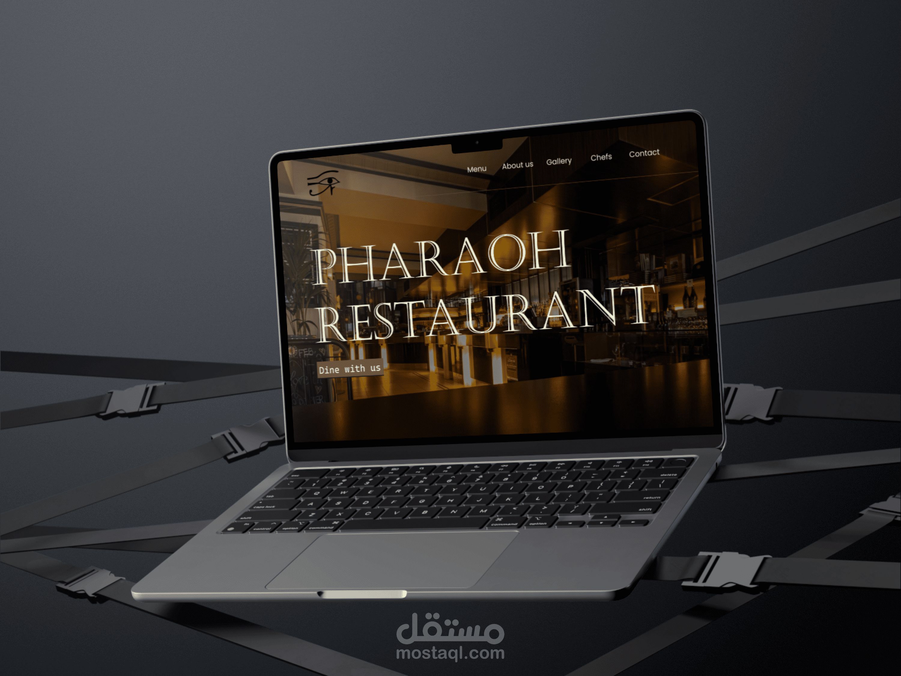 pharaoh restaurant landing page