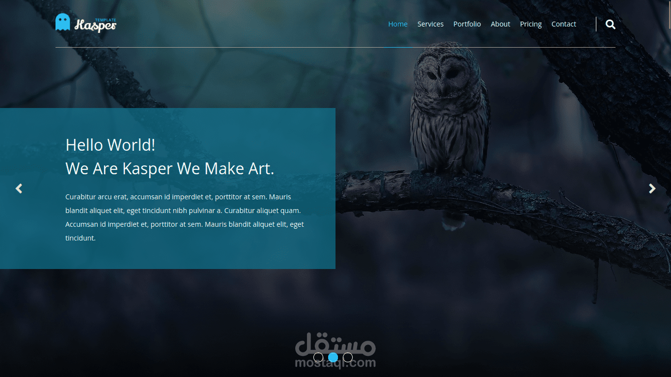 تصميم موقع portfolio مجاني مقابل تقييم .