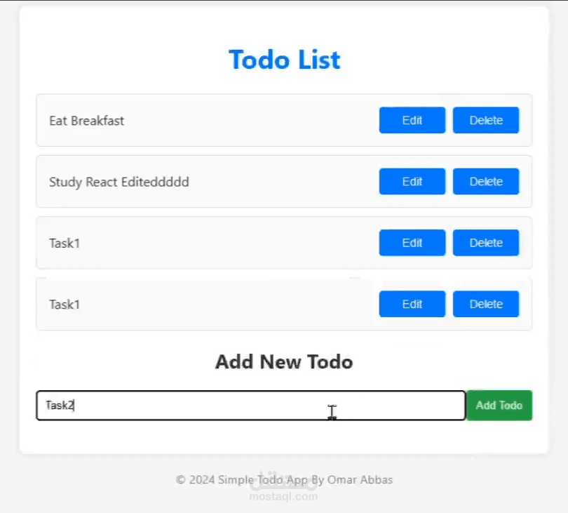 Todo App - Web Application