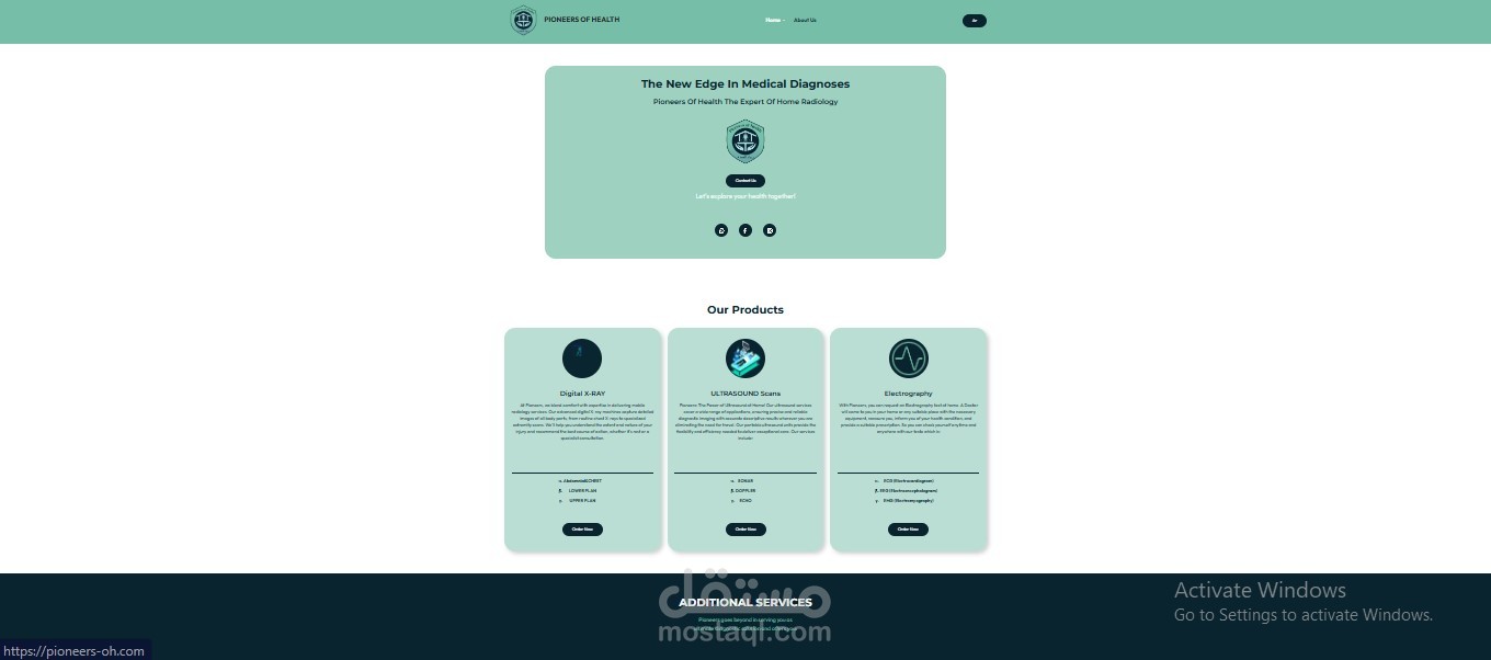 تصميم Company Profile website