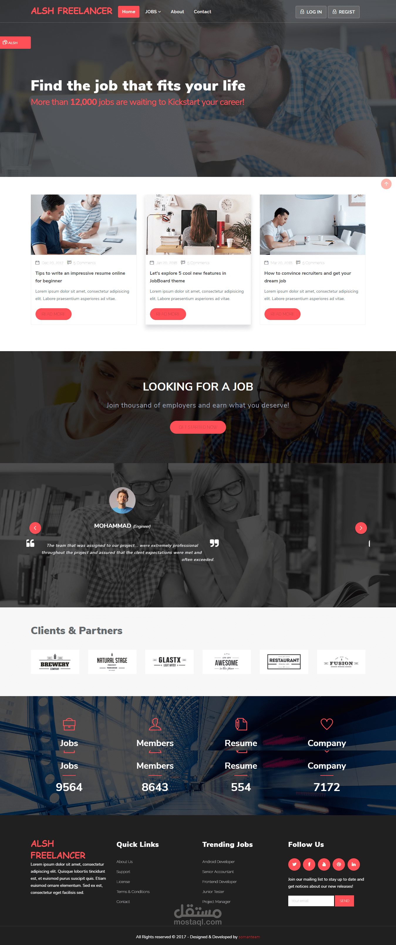 (موقع فريلانس )Alsh freelancer