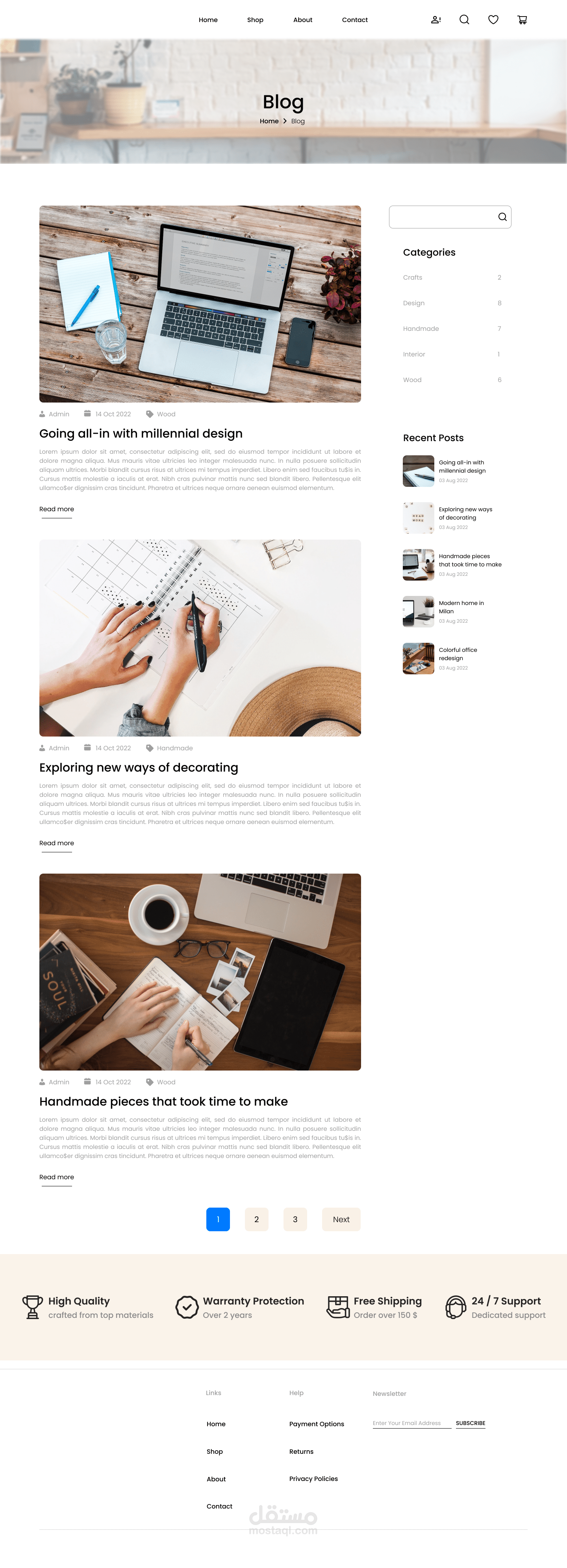 Website template