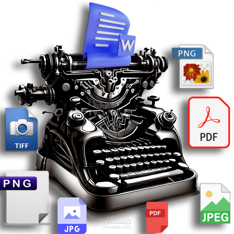 تحويل ٥٠ ملف Pdf إلى Word أو أياً من صيغ النصوص المصورة إلى Word (نص جاهز للتعديل).