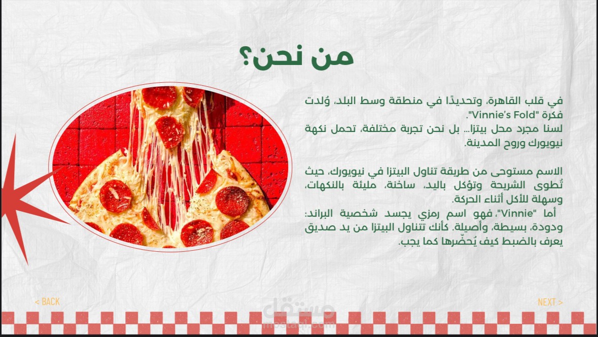 استراتجية مطعم بيتزا