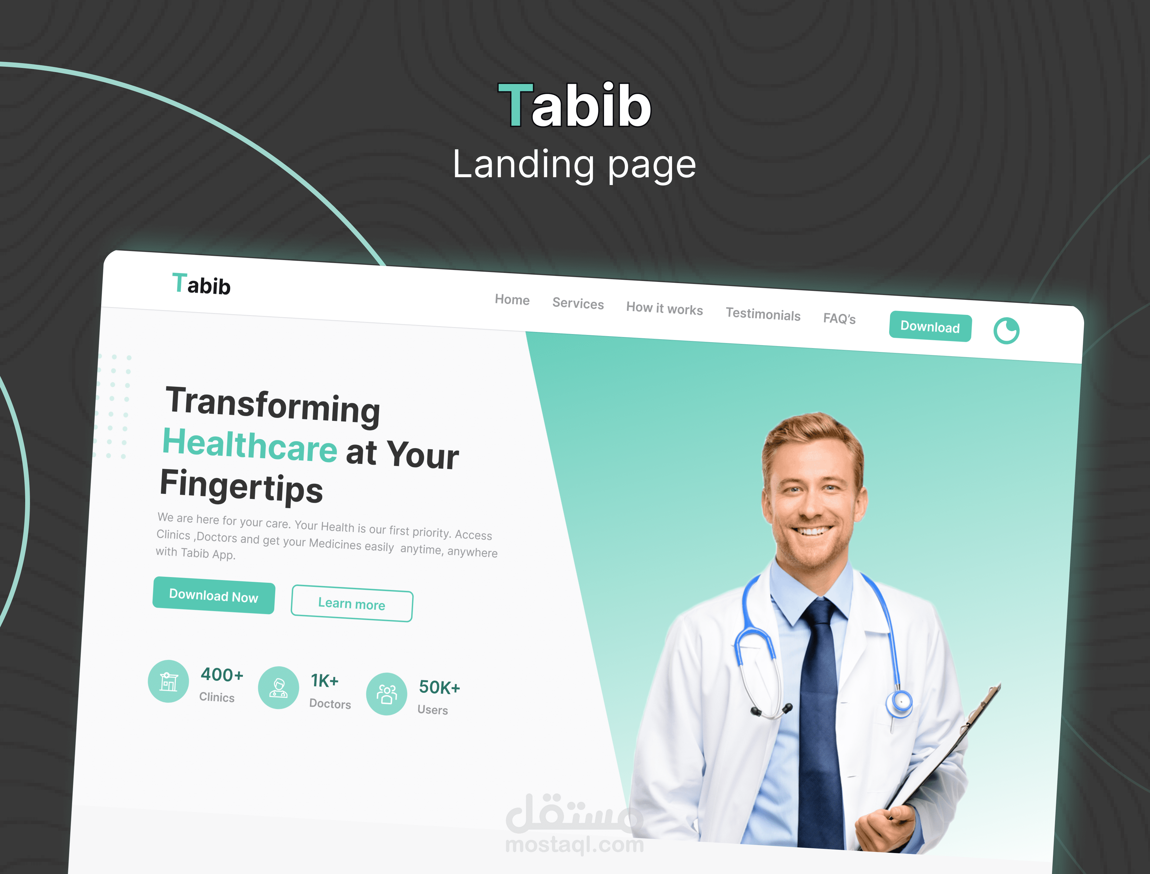 Tabib | Landing page design