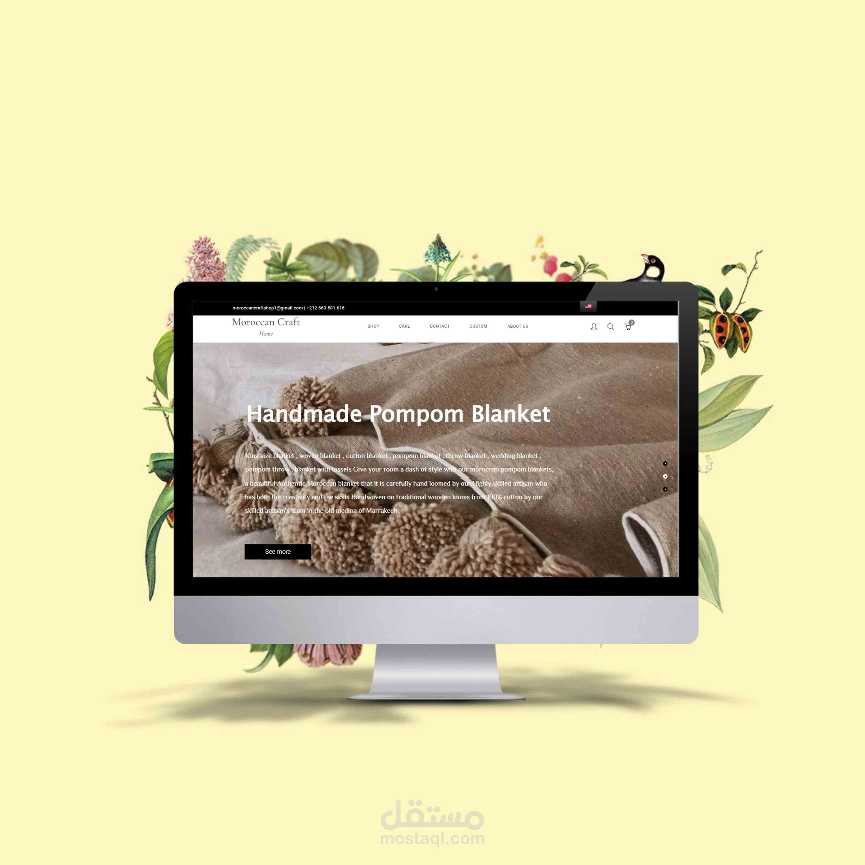 Moroccan Craft ( Site web Ecommerce - wordpress)