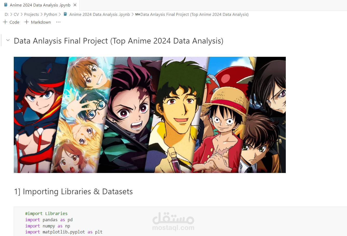 Anime 2024 Data Analysis By Python