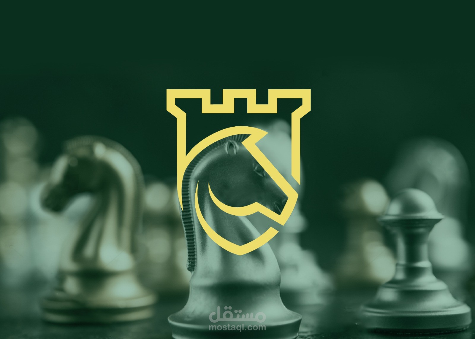 تصميم هوية بصريّة - شركة الفرس الذهبي للرياضة