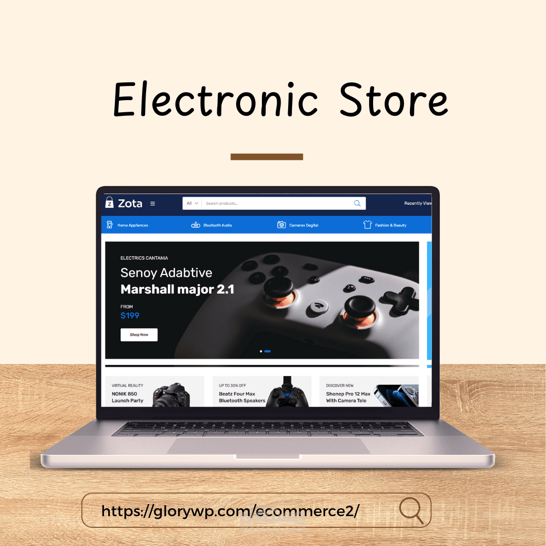 متجر إلكتروني احترافي لبيع الإكسسوارات التقنية – متعدد البائعين