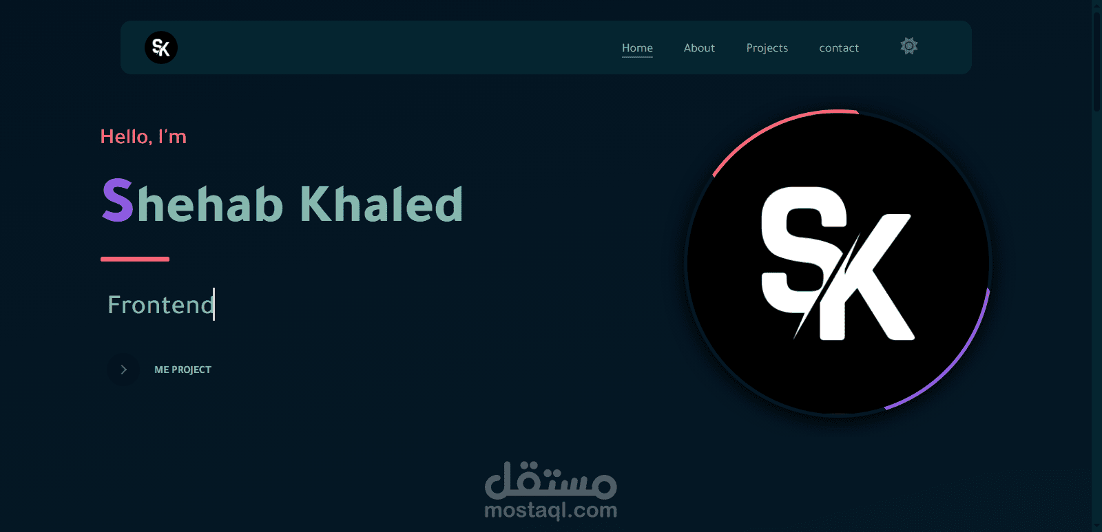 انشاء بورتفوليو كامل احترافي