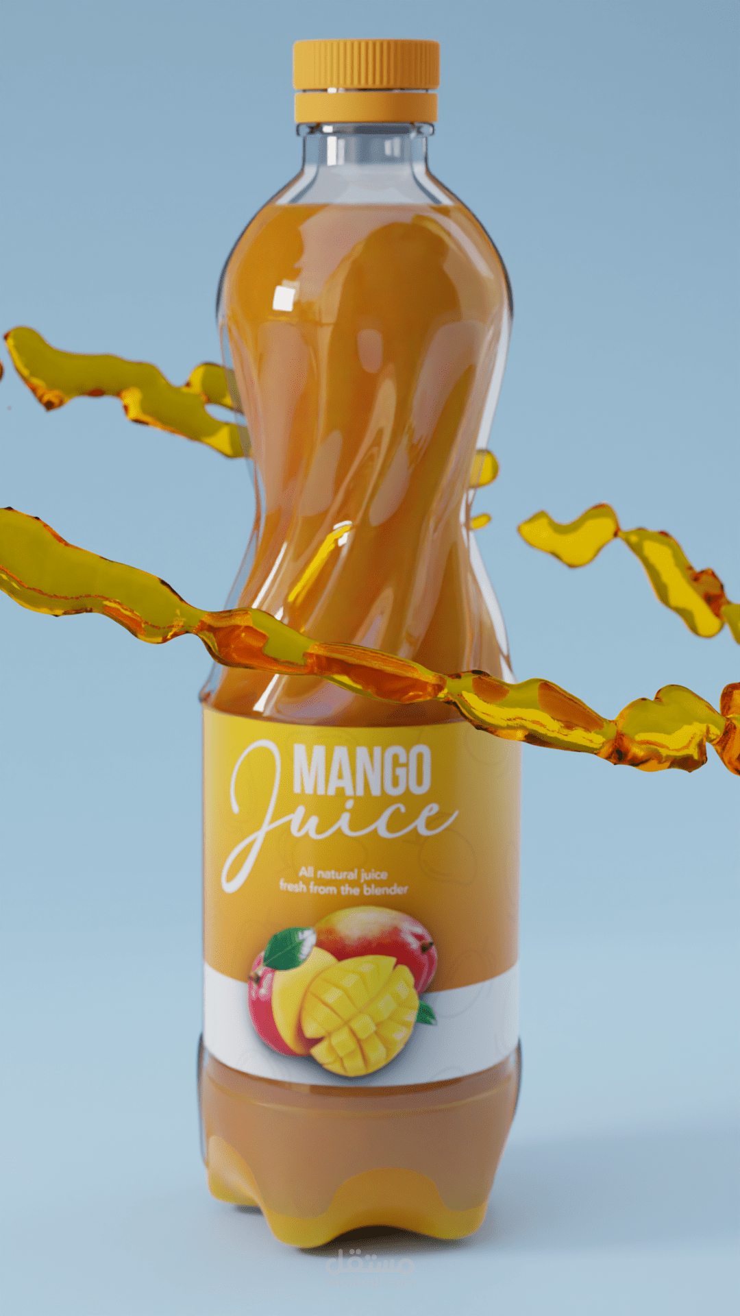 Stunning 3D Juice Advertisement – High-Quality Product Rendering