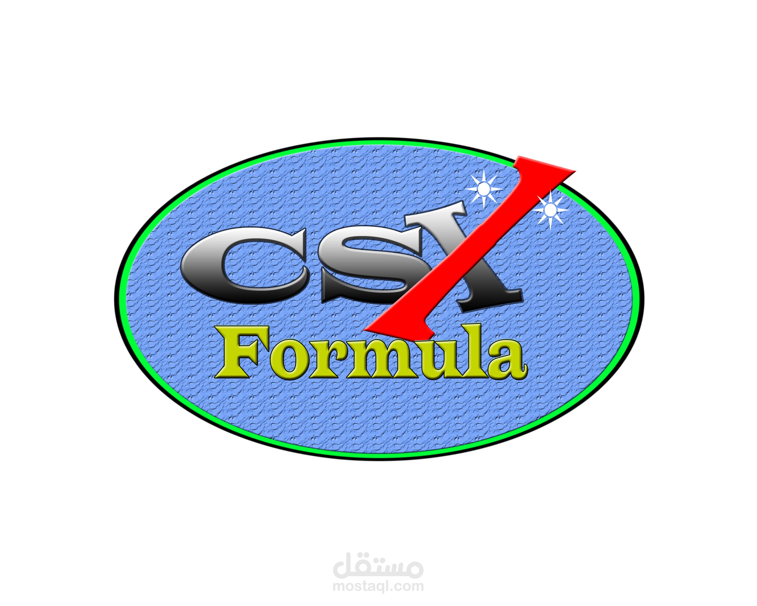 مفهوم شعار علامة CSX Formula لمنتجات التنظيف