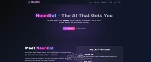 Al Landing page | Neon