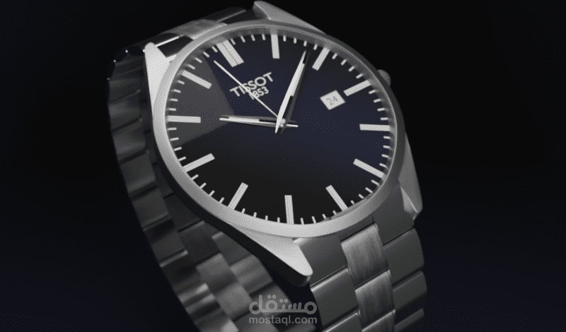 اعلان مبسط لساعة بكامل تفاصيلها