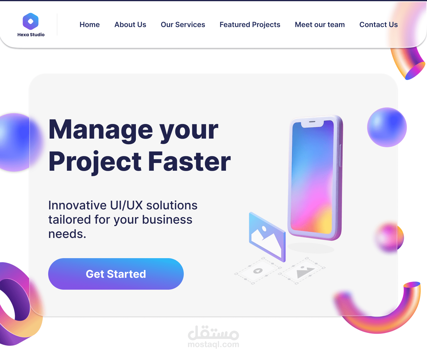 landing page