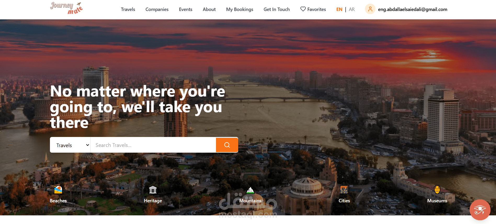 نظام منصة سفر ذكية مع لوحات تحكم متعددة ودمج بوابة دفع – ASP dotNET Core