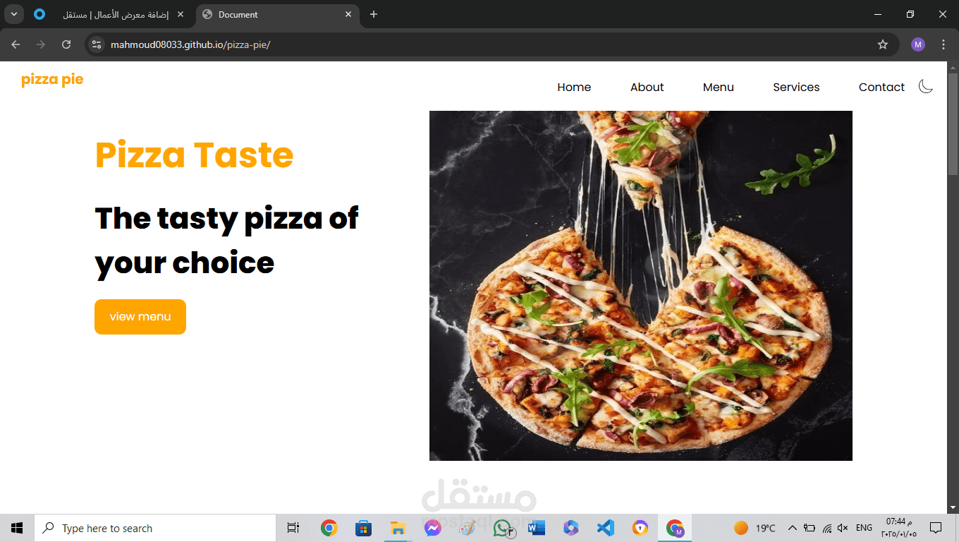 pizza website