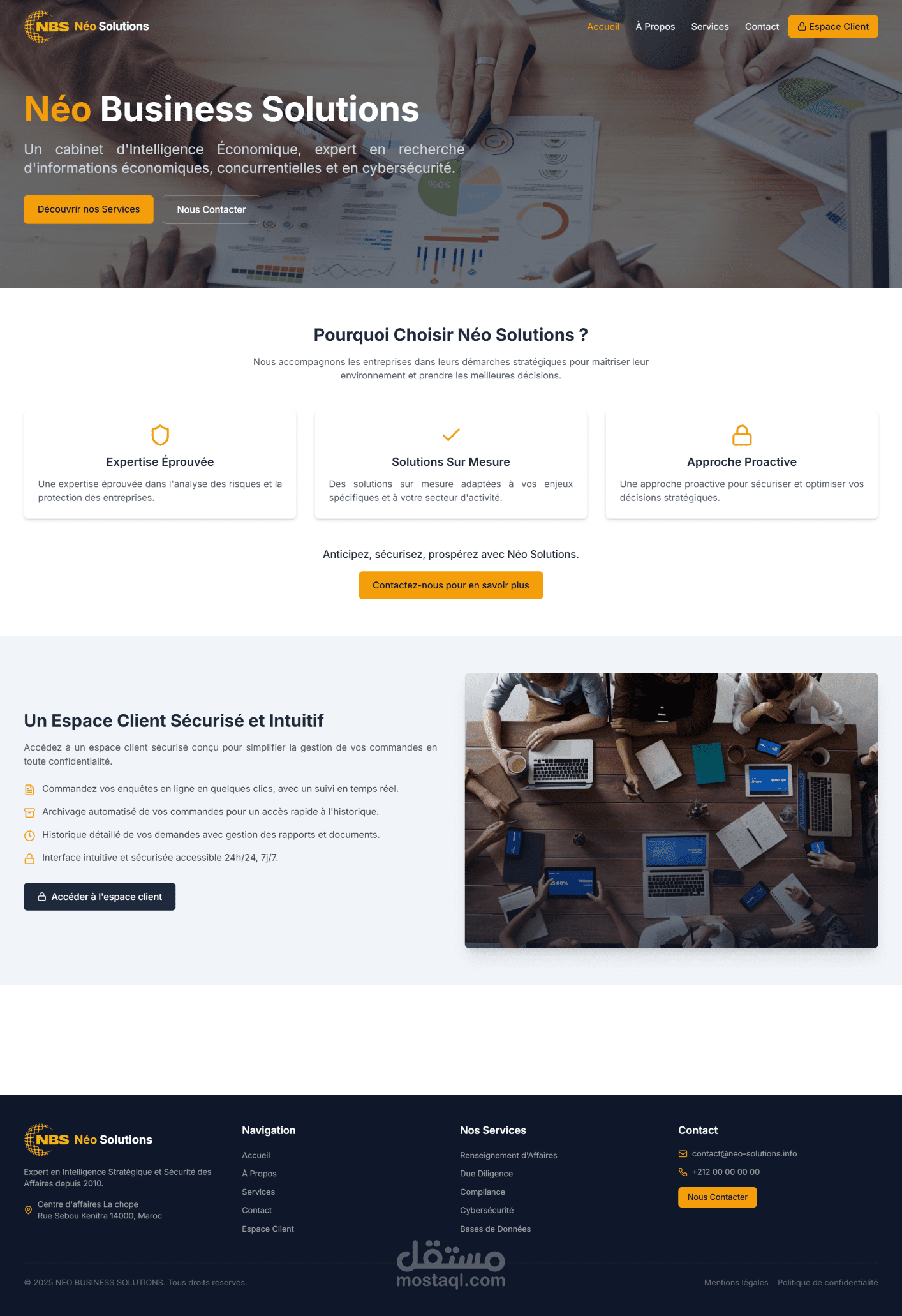 تطوير منصة ويب لإدارة وتحليل دراسات الشركات الفرنسية (Laravel & React)