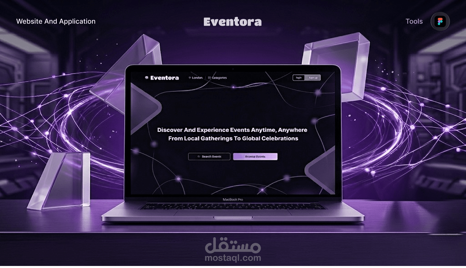 تصميم واجهة مستخدم (UI/UX) لمنصة حجز فعاليات (موقع ويب + تطبيق جوال)