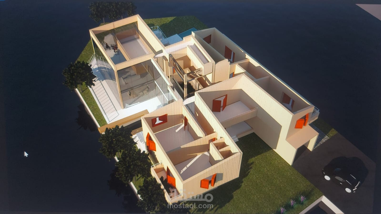 تصميم فيلا فى الجونه