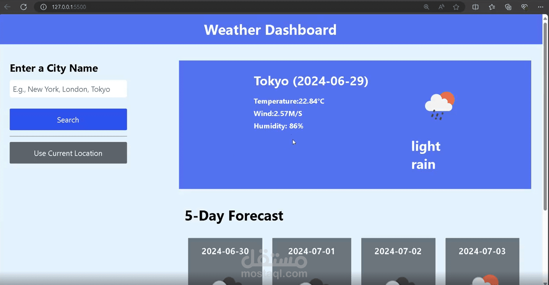 weather app