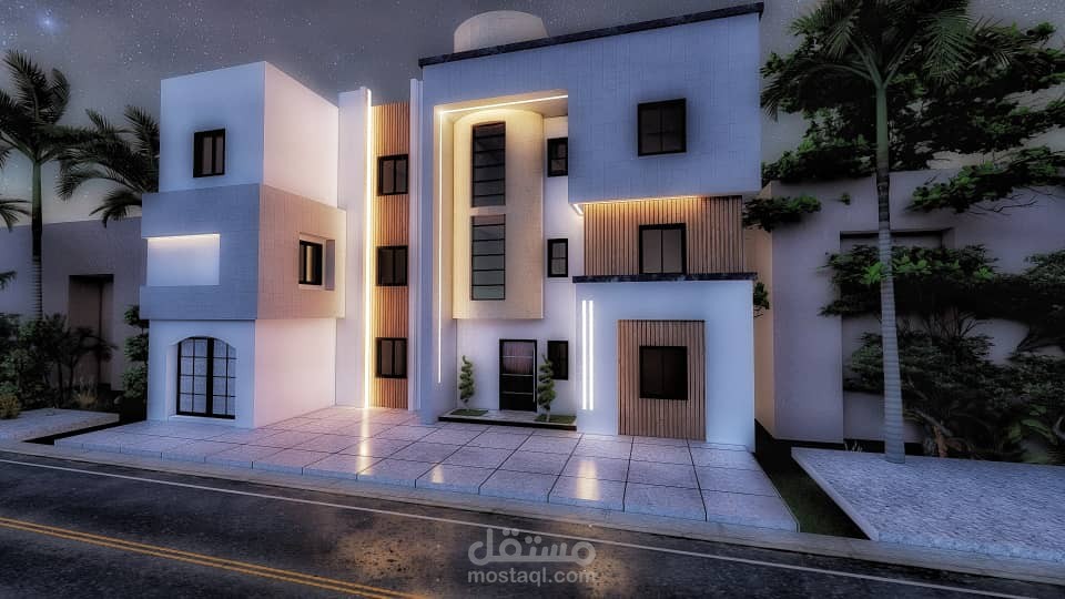 تصيم واجهات ثلاثي الابعاد