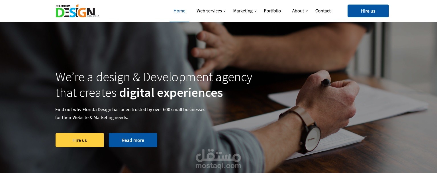 The florida Design Group Homepage design