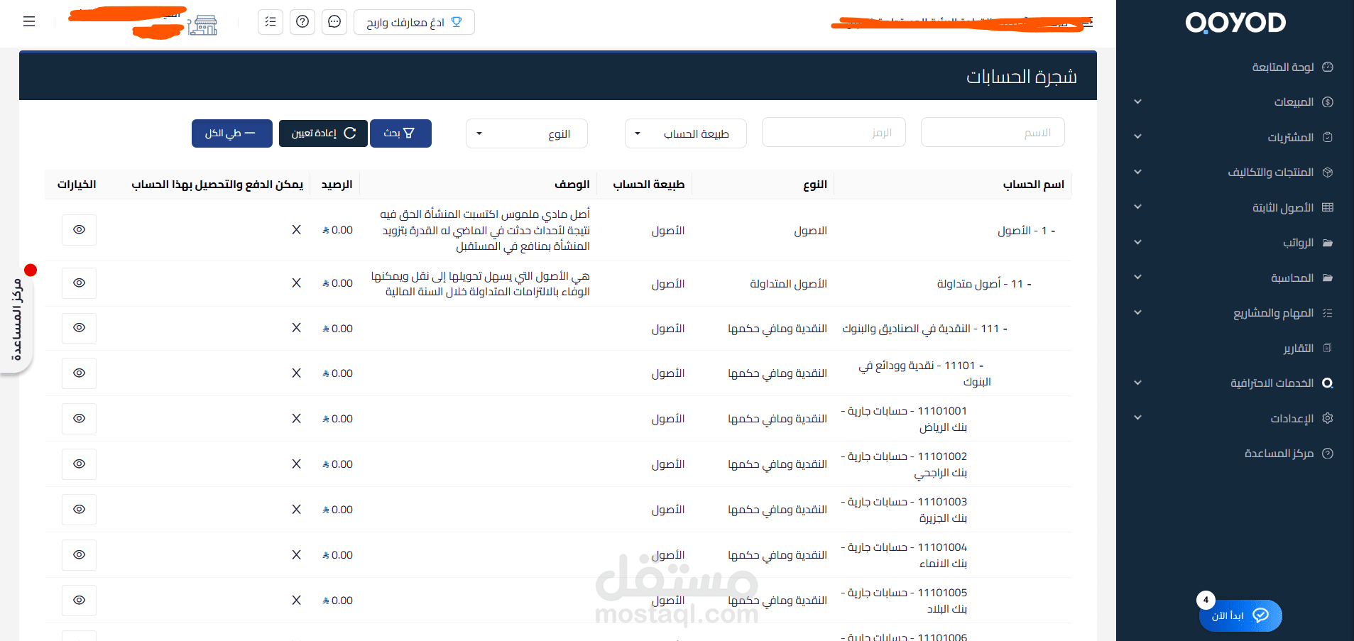 تطوير الدليل المحاسبي (Chart of Accounts) وتنظيم الحسابات لقطاع غير ربحي