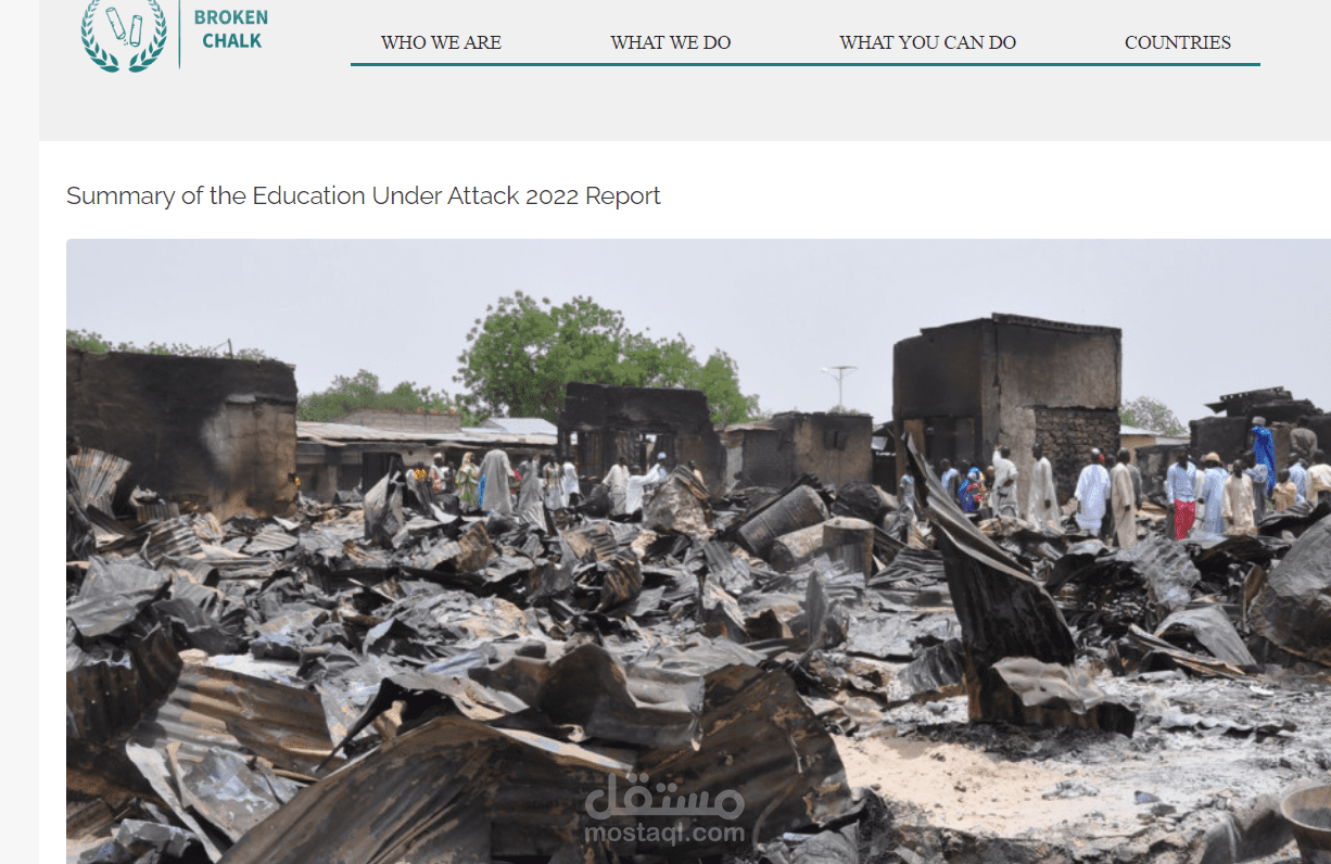 Summary of the Education Under Attack 2022 Report