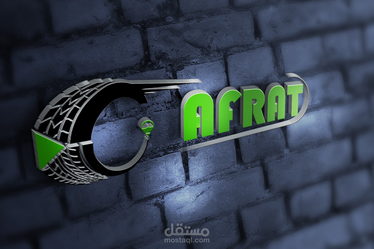 شعار شركة متخصصة بتسويق اطارات السيارات