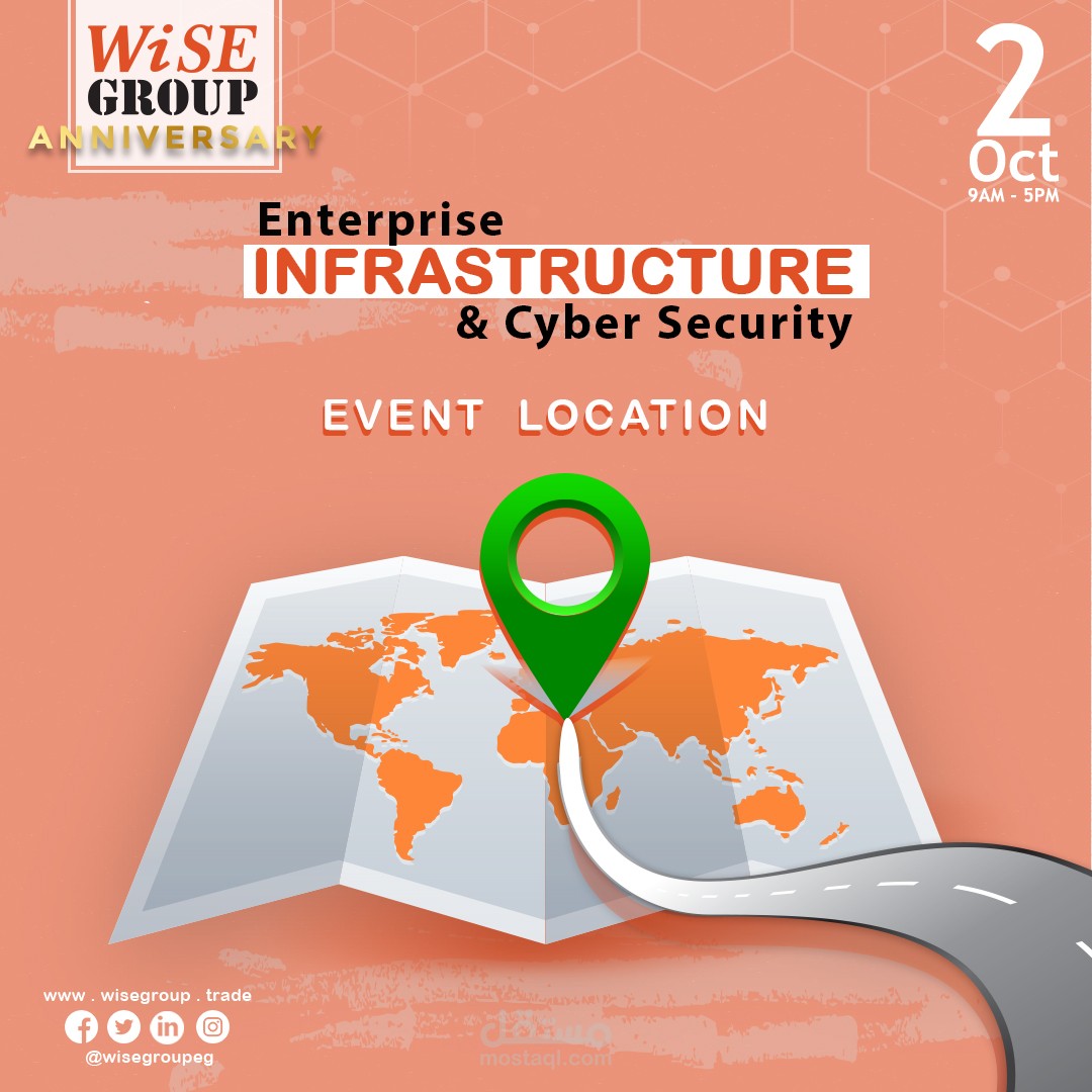 Social media designs for wise group event company