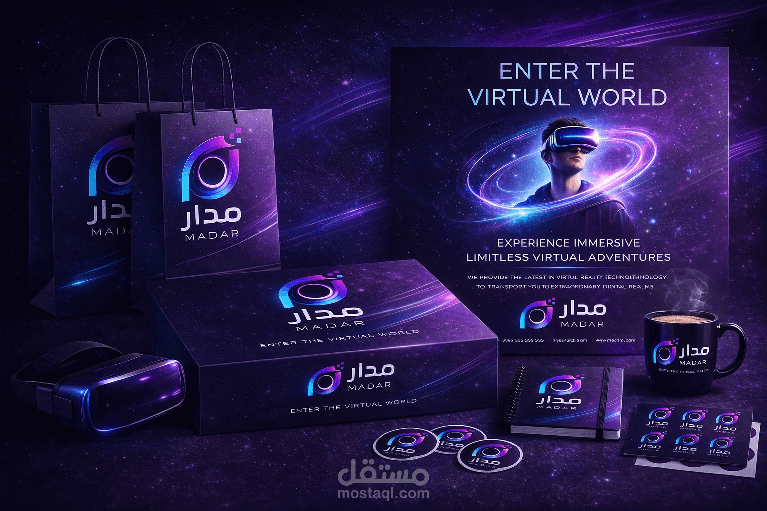 "حوّل هويتك الرقمية لشعار لا يُنسى – تصميم احترافي للميتافيرس والشركات الرقمية"