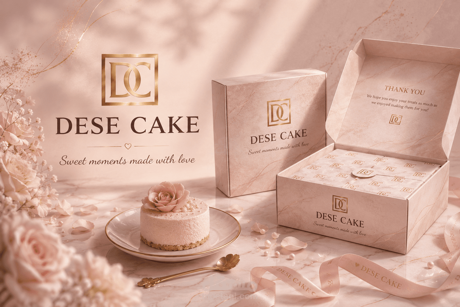 DÉSE CAKE – هوية بصرية تبني الثقة وتجعل الحلويات مرغوبة