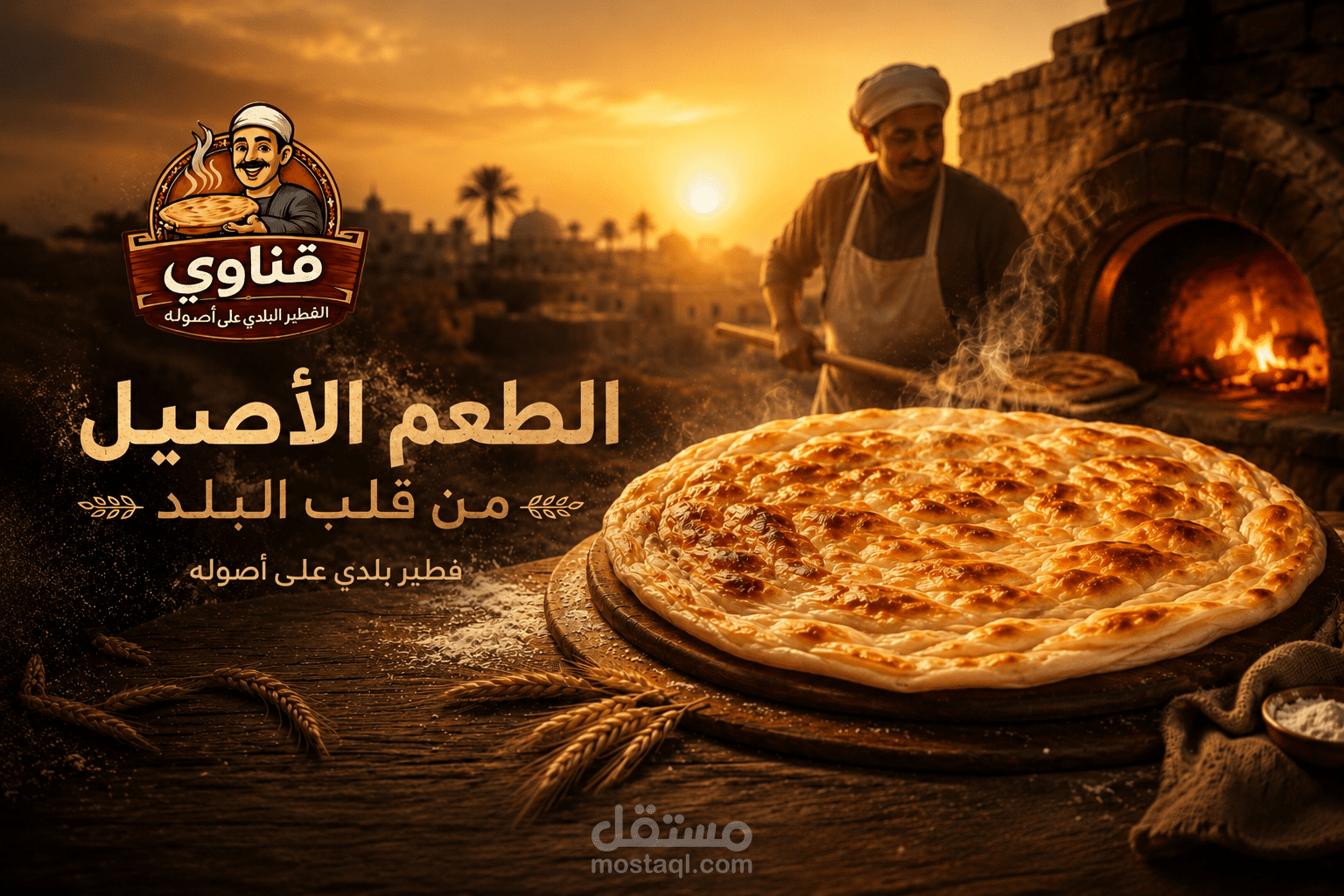 "تصميم هوية بصرية لمطعمك مستوحاة من التراث المصري: شعار، تغليف، ومنيو متكامل" ✅