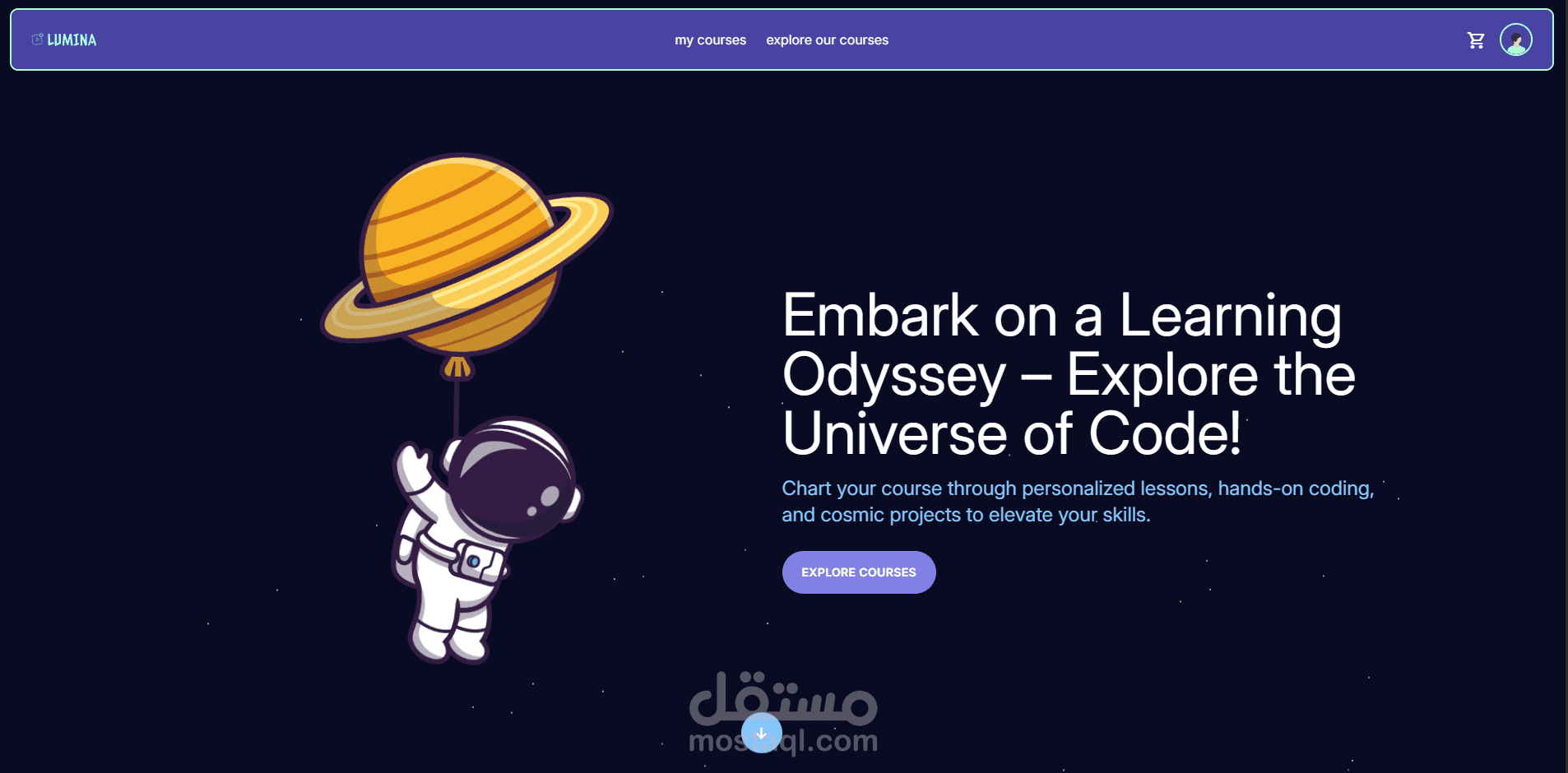 منصة تعليمية إلكترونية Lumina – بناء باستخدام MERN Stack