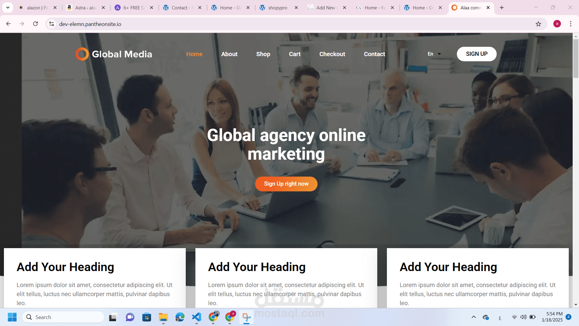 تحويل اي تصميم فيجما الي موقع الكتروني احترافي