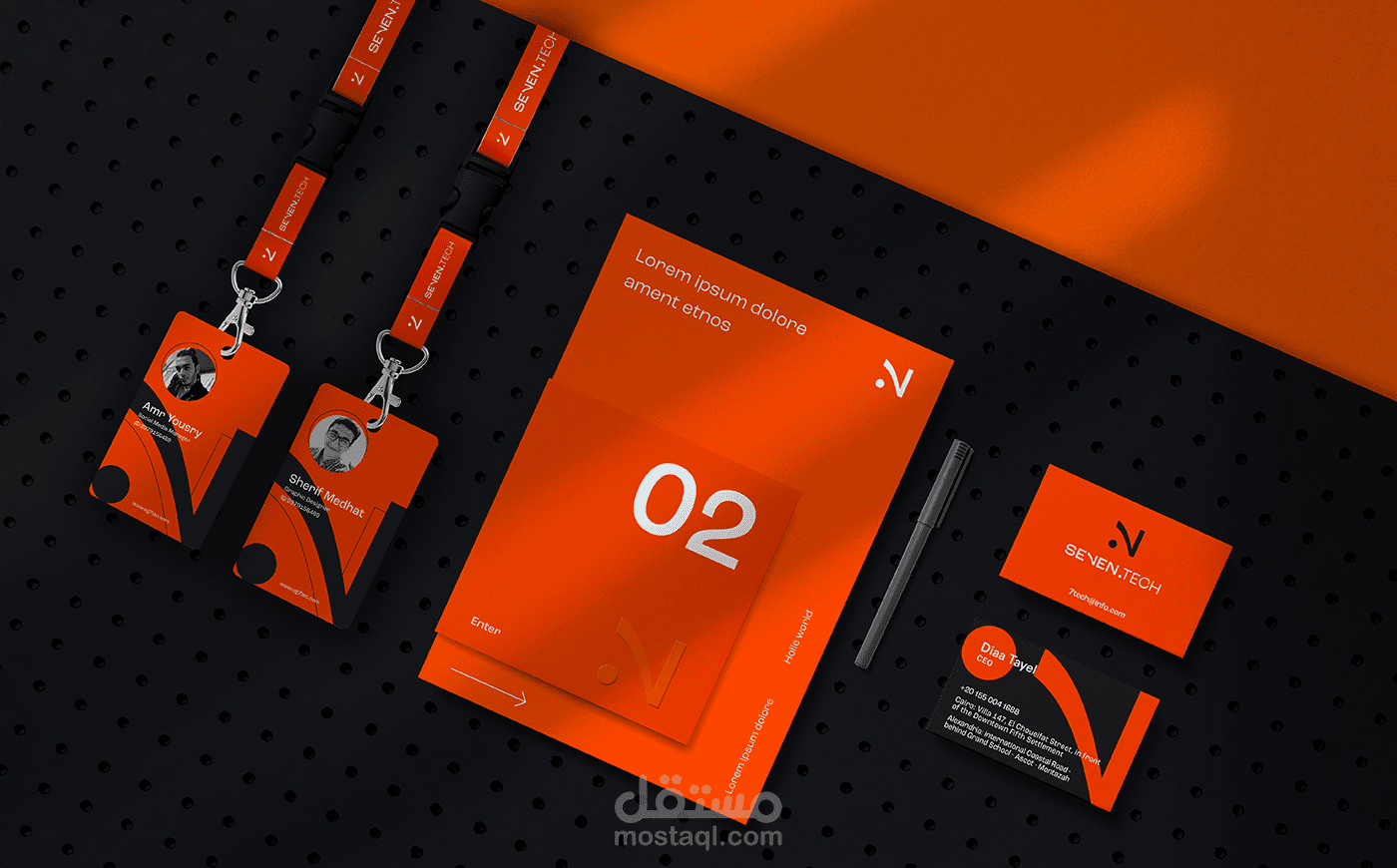 Seven Tech Logo and Brand Identity