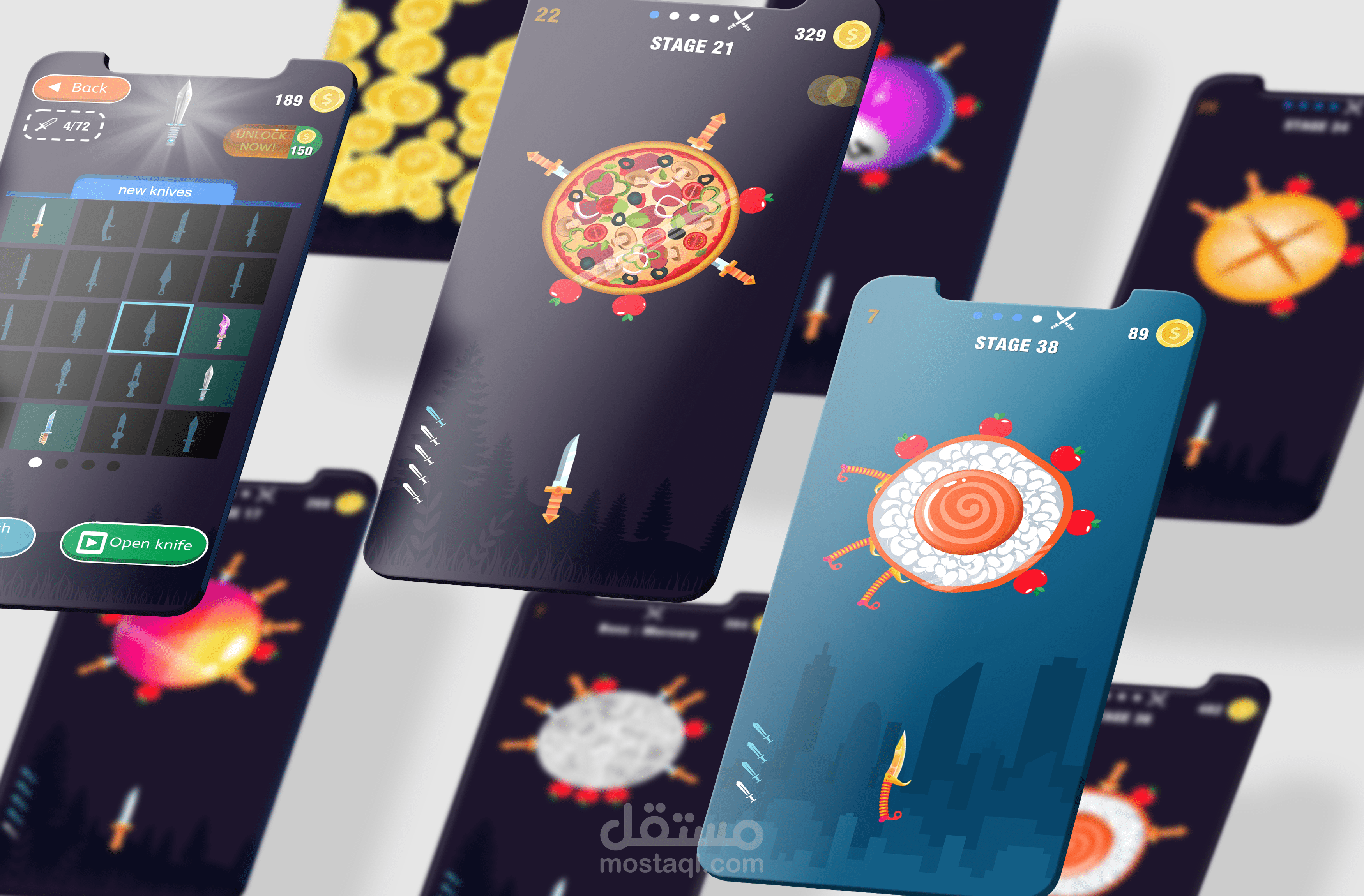 لعبة رمي السكاككين