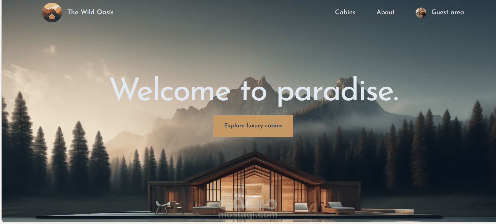 The Wild Oasis Landing Page