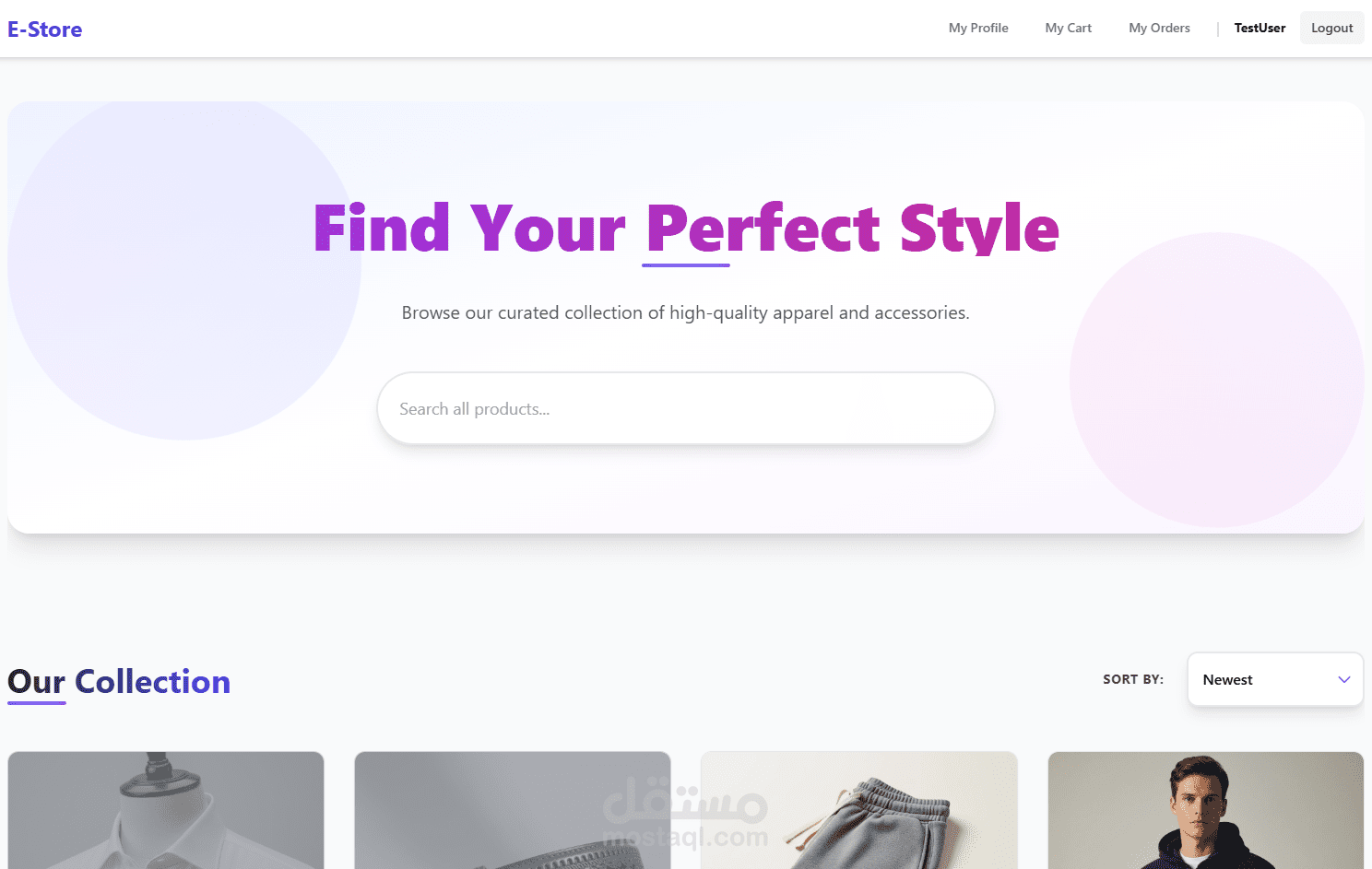مشروع متجر إلكتروني متكامل - E-Commerce Platform