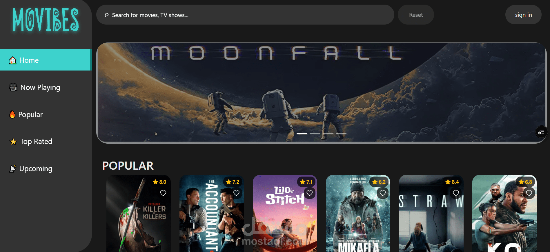 تطبيق Movie Project App!