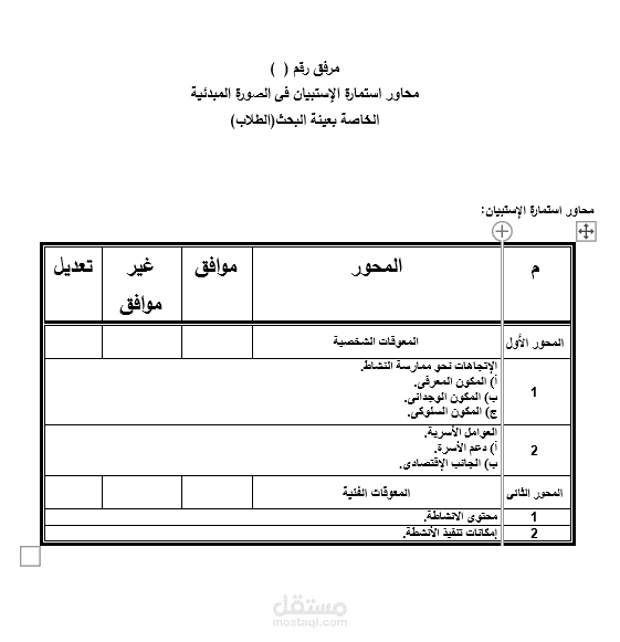 استبيان علمى